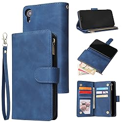 UEEBAI Wallet Case for iPhone XR, Premium Vintage