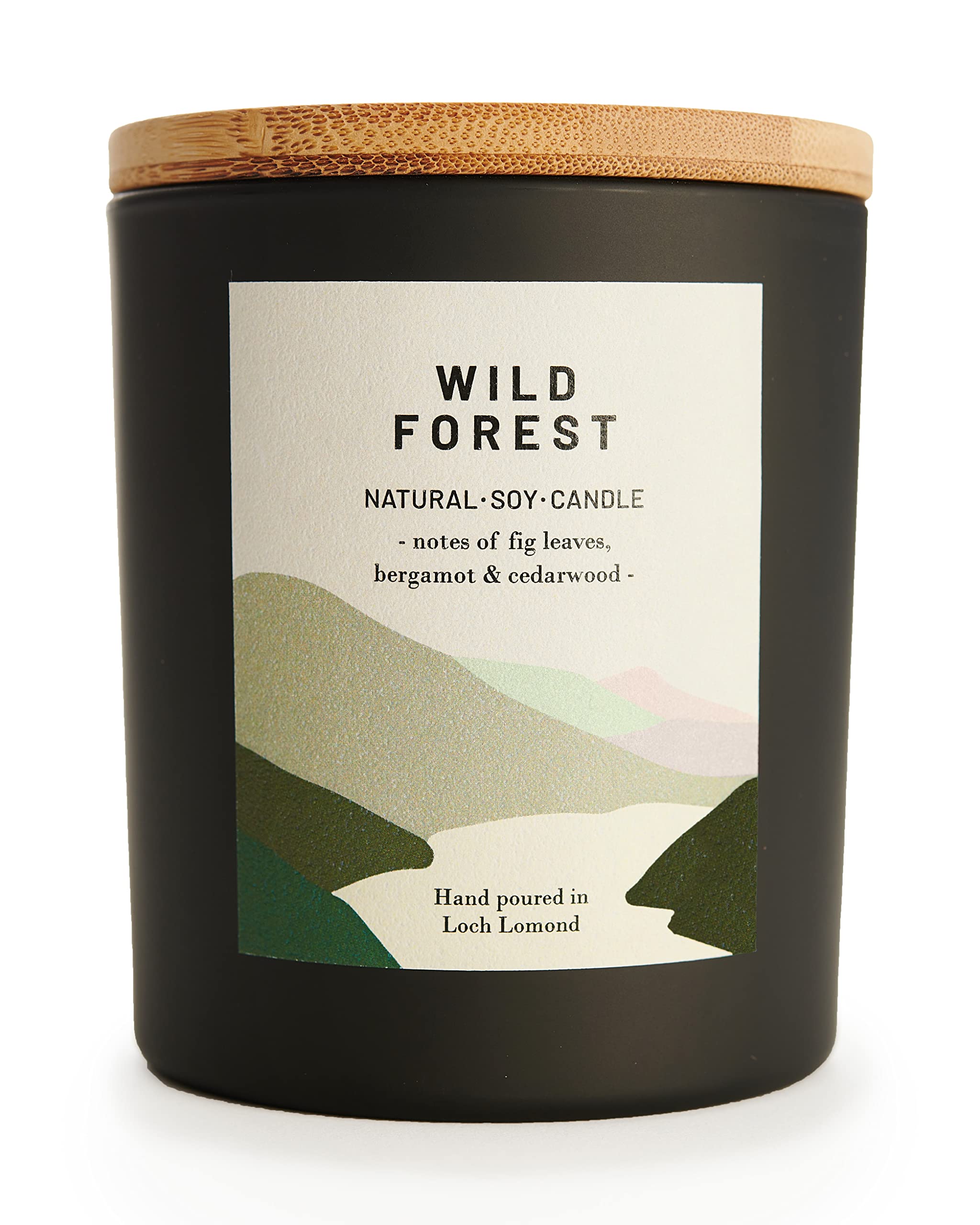 Ocoee House | Luxury Scented Soy Wax Candles. Hand Poured in Loch Lomond, Scotland. Organic & Vegan (+8 Scent Options, x2 Sizes) Wild Forest, Single Wick - 450g