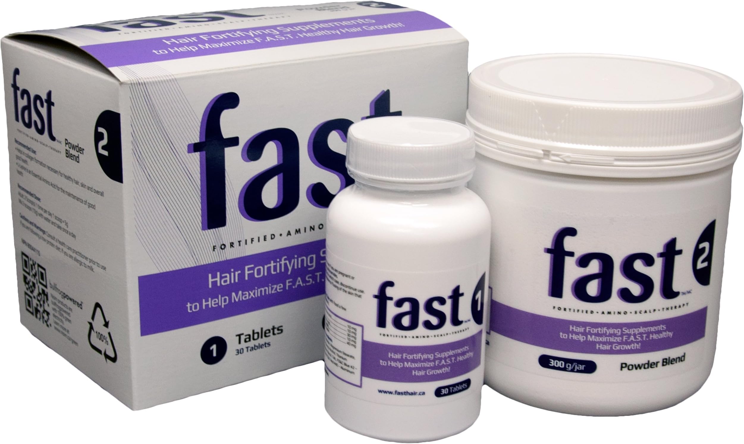 FAST Hair Growth Supplements with vitamins amino acids and proteins