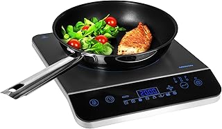 MEDION Induktionskochplatte / 2000 Watt/Temperaturbereich 60-240°C / 8 Automatikprogramme / 10 Leistungsstufen/LED Display/MD 17595 / schwarz