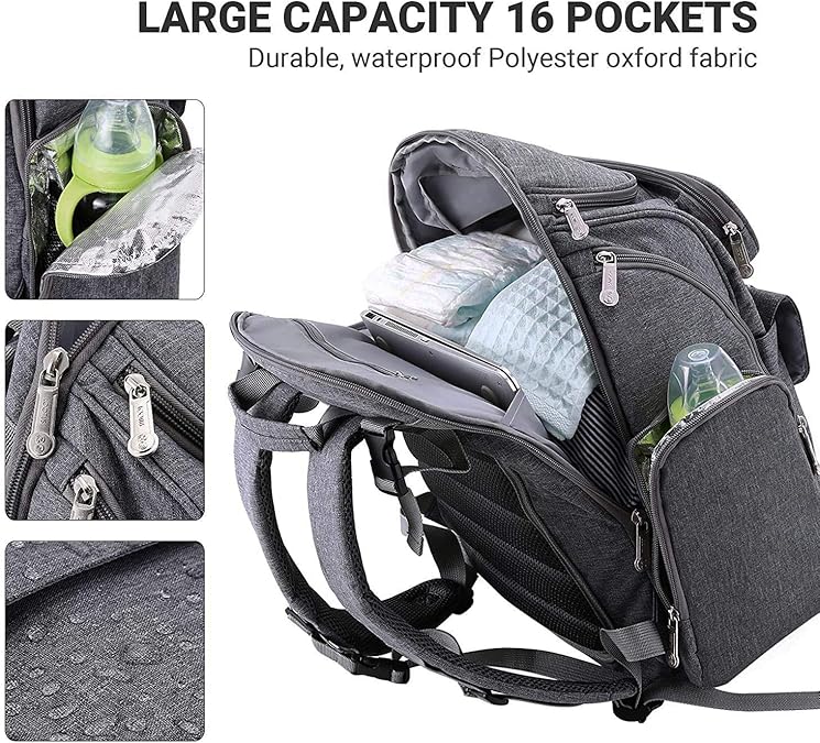 lootus diaper bag backpack