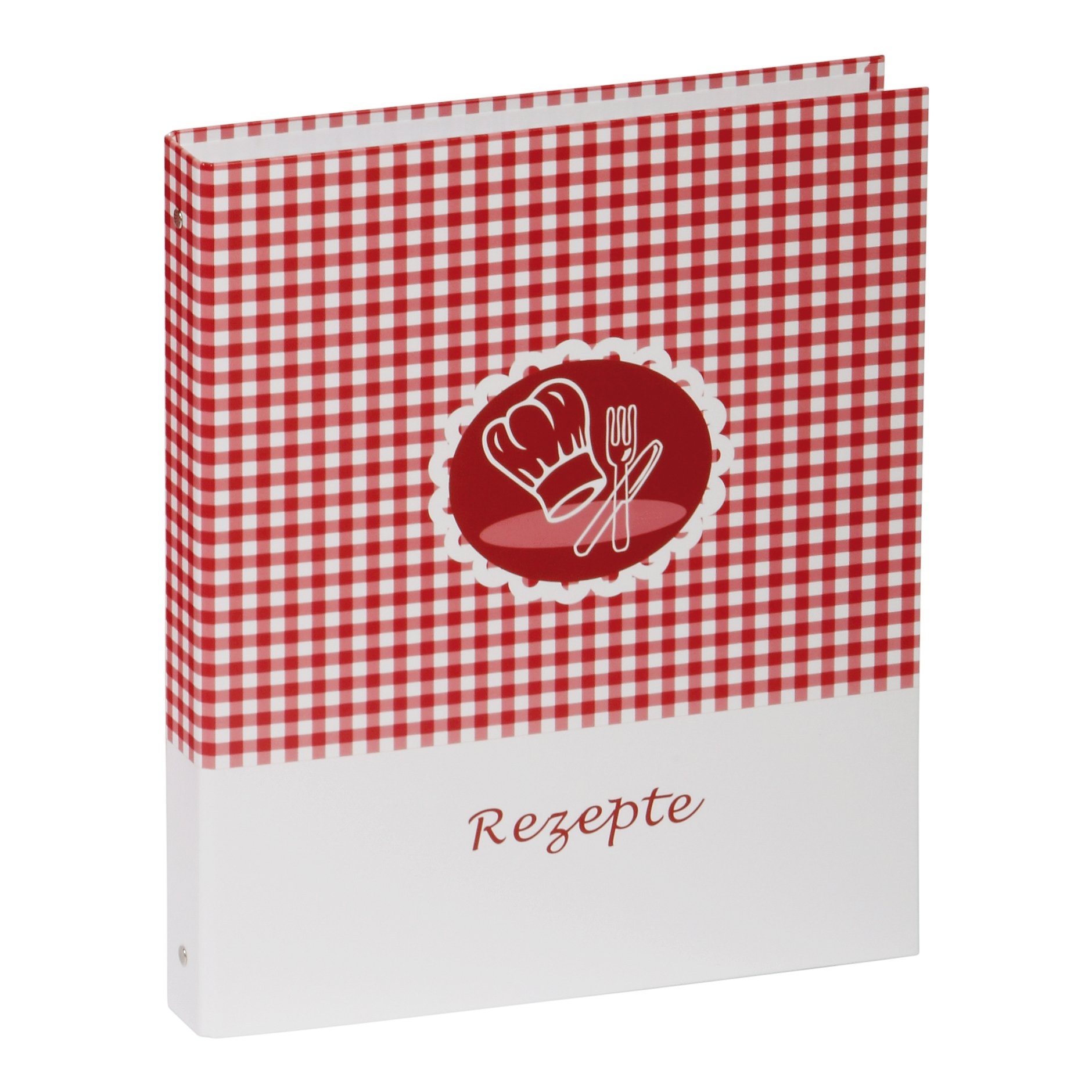 Pagna 31317-15 Recipe Ring Binder A4 / Laminated / 4-Ring Mechanism / 4-Part Cardboard Index/Chef's Hat Motif