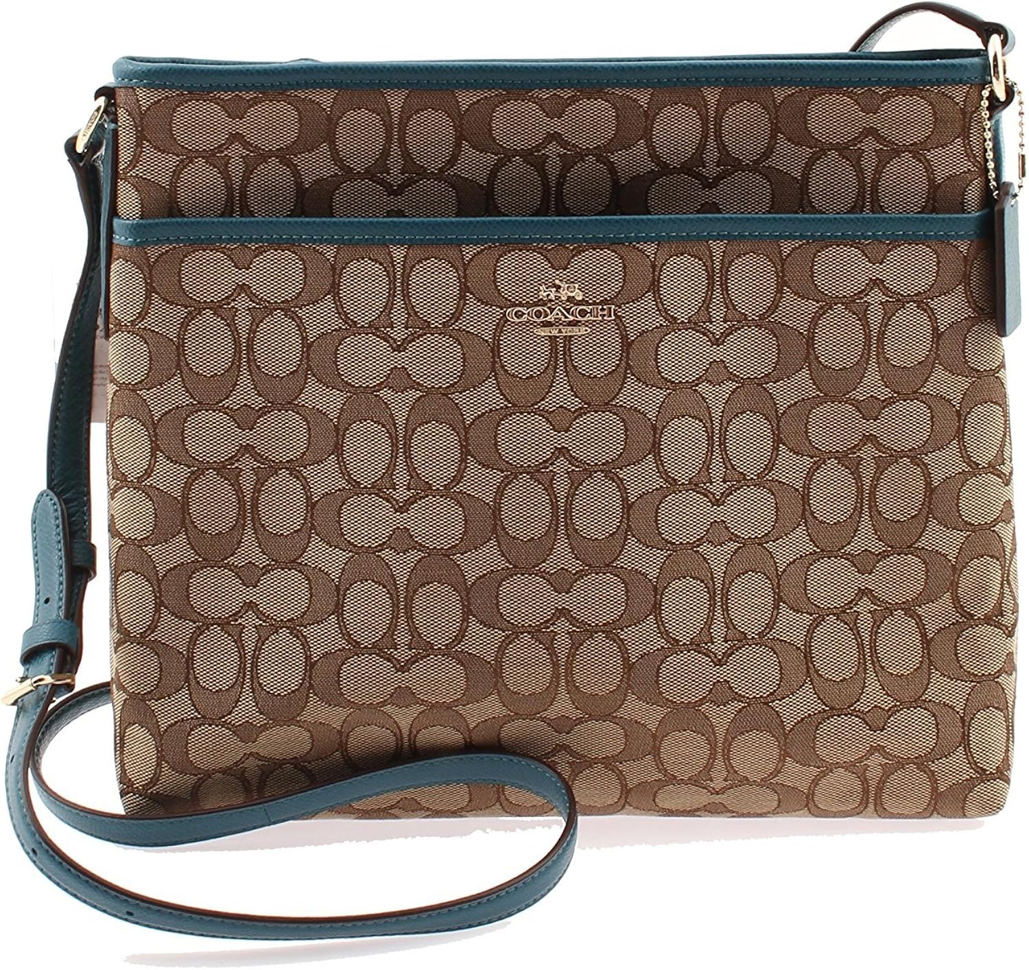 Coach File Bag in Outline Signature (Khaki Atlantic) F55363 IML7K