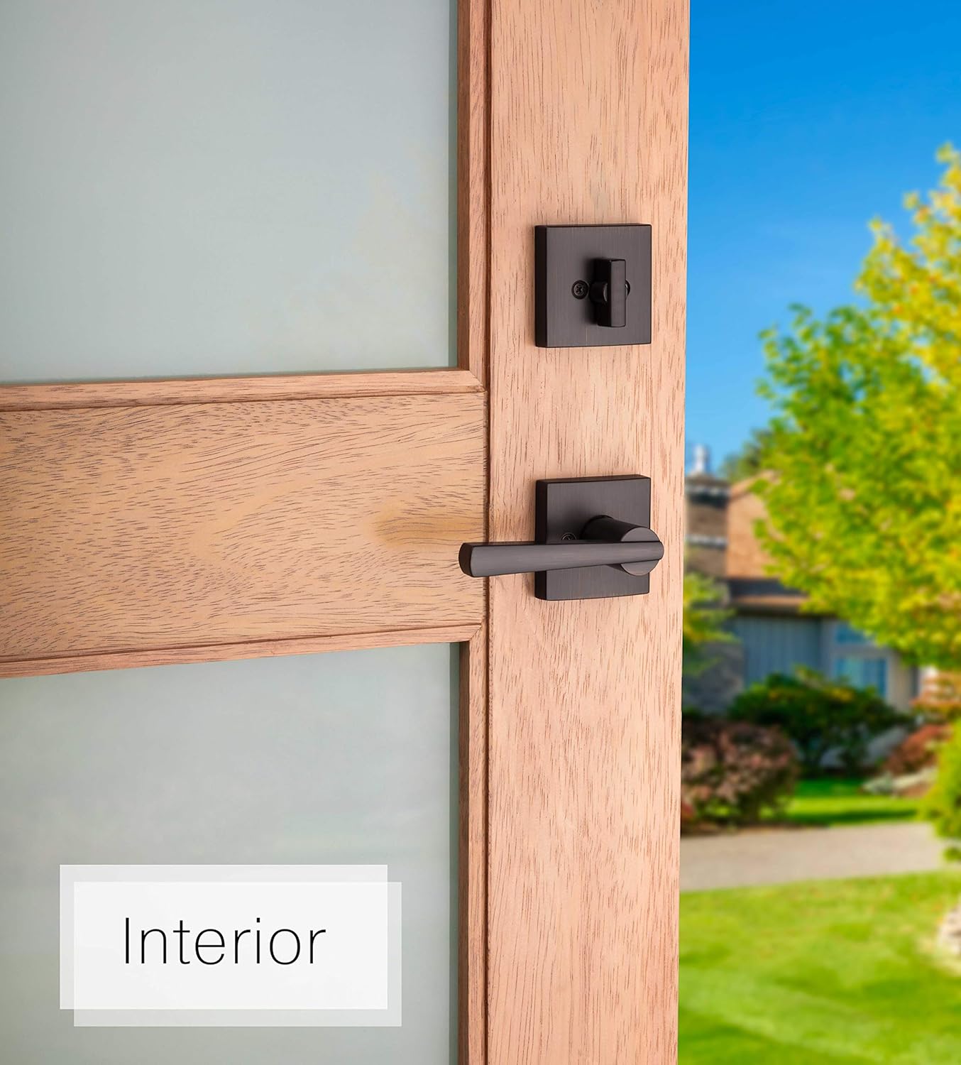 Baldwin Spyglass Single Cylinder Front Door Handleset Featuring