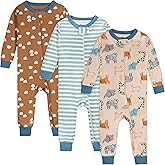 Onesies Brand baby-boys 3-pack Snug Fit One-piece Cotton Pajamas