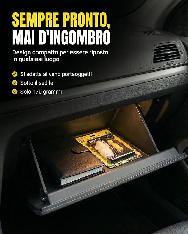 Kit Riparazione Pneumatici Auto, Riparazione in 15 Minuti, 1 unitá