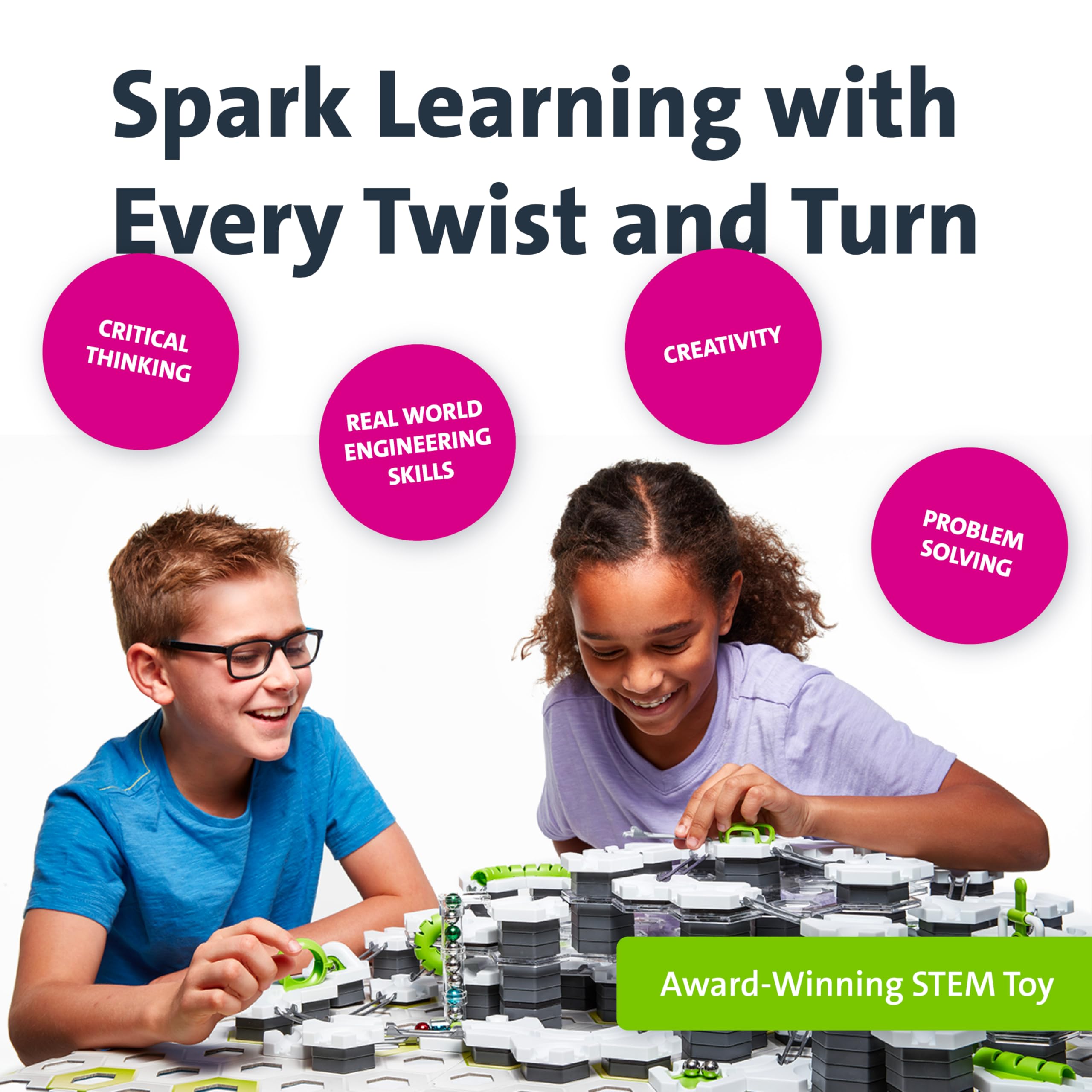 Ravensburger GraviTrax Starter Set - Gravity & Magnetic Marble Game - MESH Accredited STEM Toy for Kids - Brain-Building, Educational Gift - Engages Critical Thinking, Problem Solving - Ages 8+