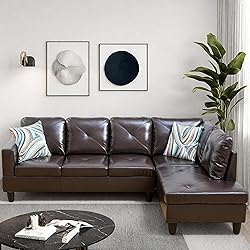 GlasFlength L Shaped Couch, Modular Sectional Sofa