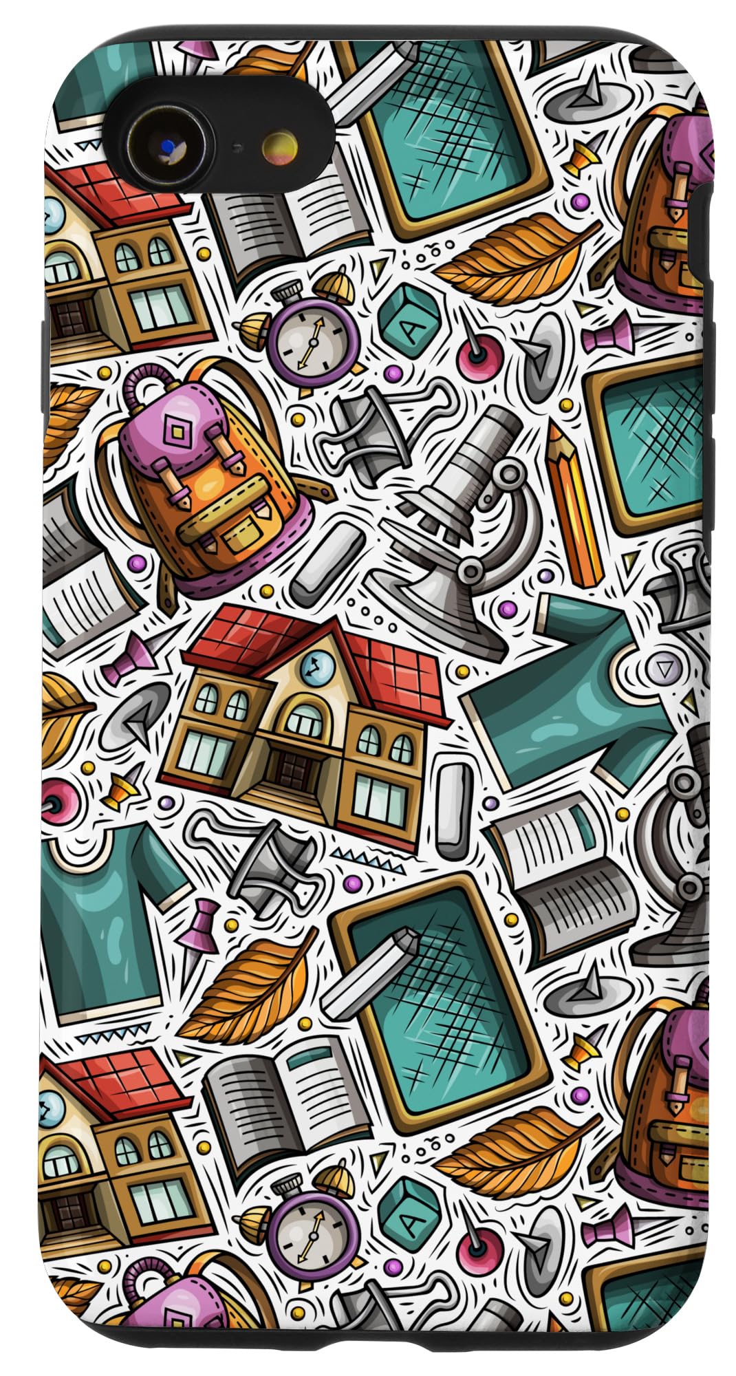 iPhone SE (2020) / 7 / 8 School Supplies Print - Teacher Pattern Case