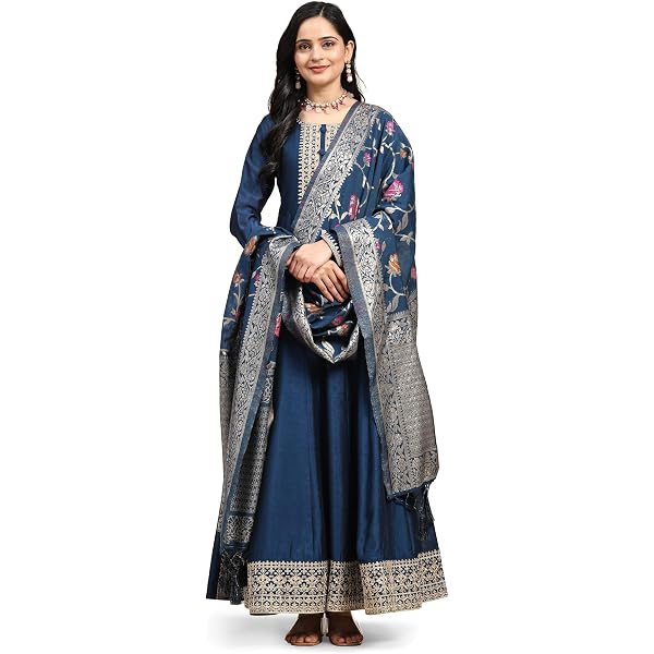 STELLACOUTURE Damen Ready To Wear Embroidered Plus Size Eid Festival Pakistani Salwar Kameez Anzug Für Frauen 1010-O, Violett, 46