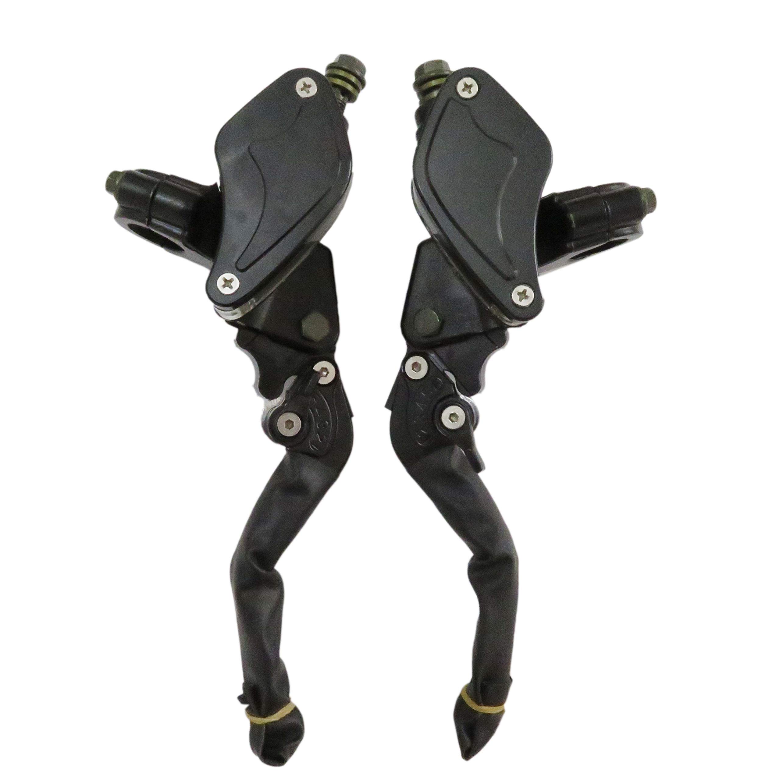 CNC Motorcycle 7/8 22mm Brake Clutch Levers Master Hydraulic Cylinder Reservoir
