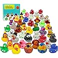 4E's Novelty Rubber Ducks for All Holidays, Bulk Pack of 42 - Includes 6 of Each Holiday, Valentines Day Rubber Ducks, Easter Duckies, Bath Toys for Kids, Gift for Jeep Owners, Jeep Ducking