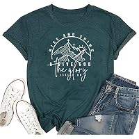 Qbily Women's Autism Awareness T-Shirt - Love Support Graphic Tee, Short Sleeve Round Neck Casual Top (Green, Large)