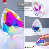 H&D Chakra Crystal Rainbow Suncatcher 76mm Bauhinia Prism Ornament view 2