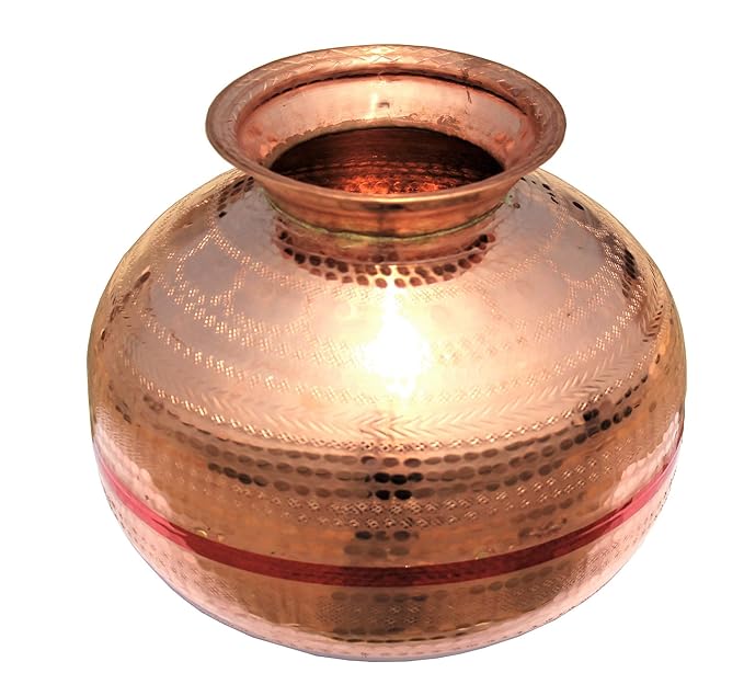 Ingenious 5 Ltr Copper Water Storage Pot Matka Water Dispenser