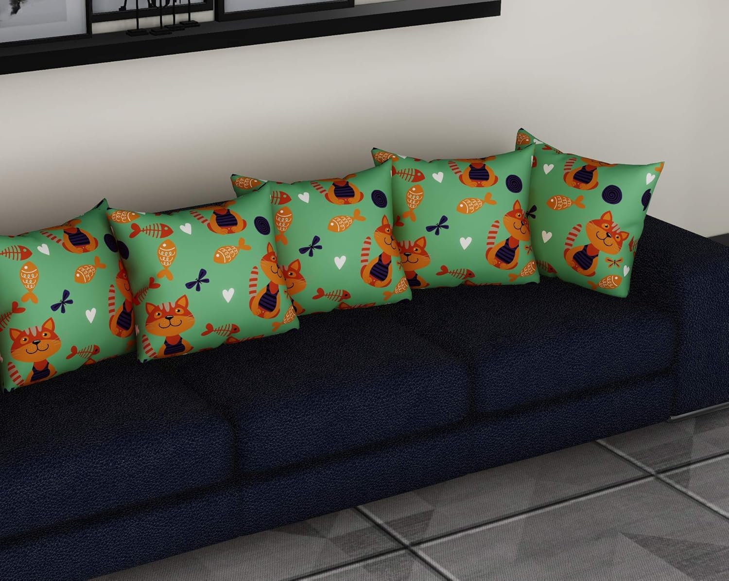 Buy Metro Fashion Animal Print Decorative Polyester Blend Square