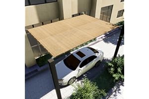 Vexoria 5'x 10' Sun Shade Cloth, Sand Outdoor Pergola Shade Cover with Grommets, 90% UV Block Privacy Screen for Patio, Garden, Backyard