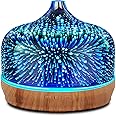Amazon.com: Porseme 500ml Essential Oil Diffuser 3D Glass Aromatherapy ...
