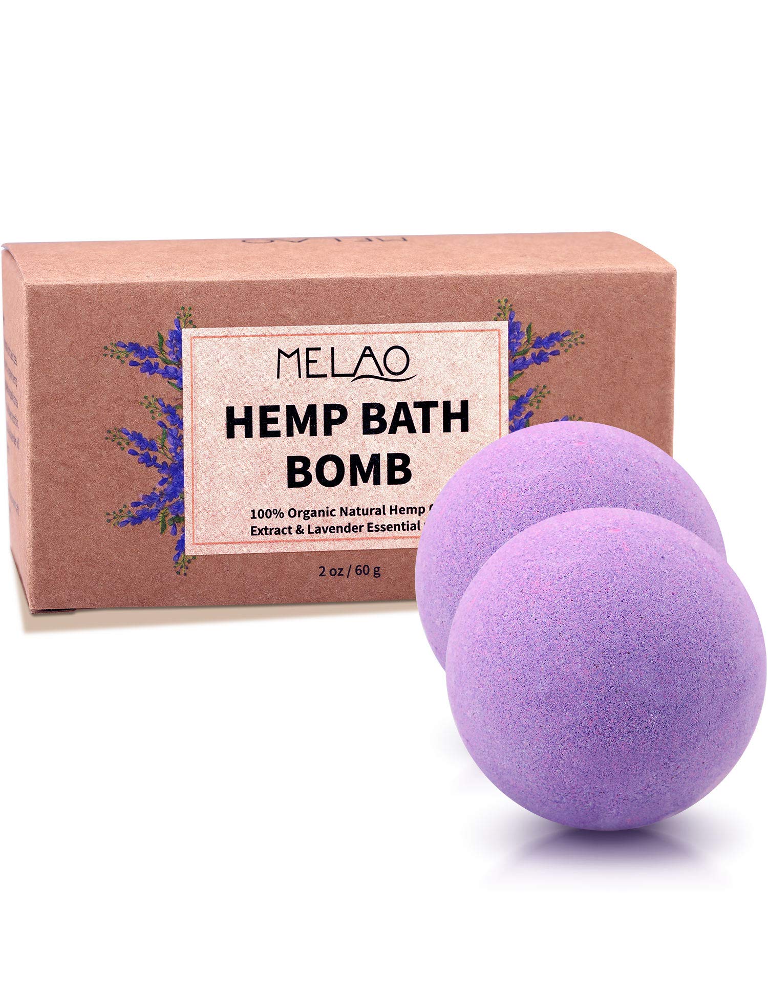 kastu Bath Bombs,2 Pack Fizzy Spa Gift Natural Hemp Oil Extract and Lavender Essential Oils Bath for Moisturizing Dry Skin,Relaxing,Bubble Bath for Gifts Idea for Men Women - Image 8