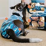 Suitical Recovery Suit Dog XX-Small Blue Camouflage view 4