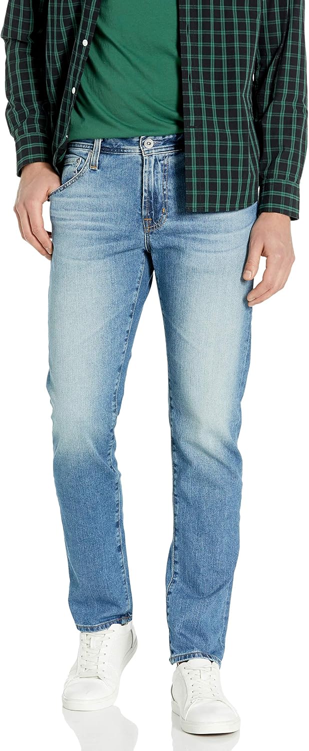 AG Adriano Goldschmied Men's Tellis Selvedge Denim Jeans - Slim Fit, 14.5 Oz Heavyweight - View #7