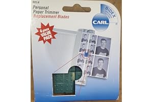 CARL BRANDS Carl Personal Paper Trimmer Replacement Blades 4/Pkg-Straight; For Rbt12 & Rbt12n