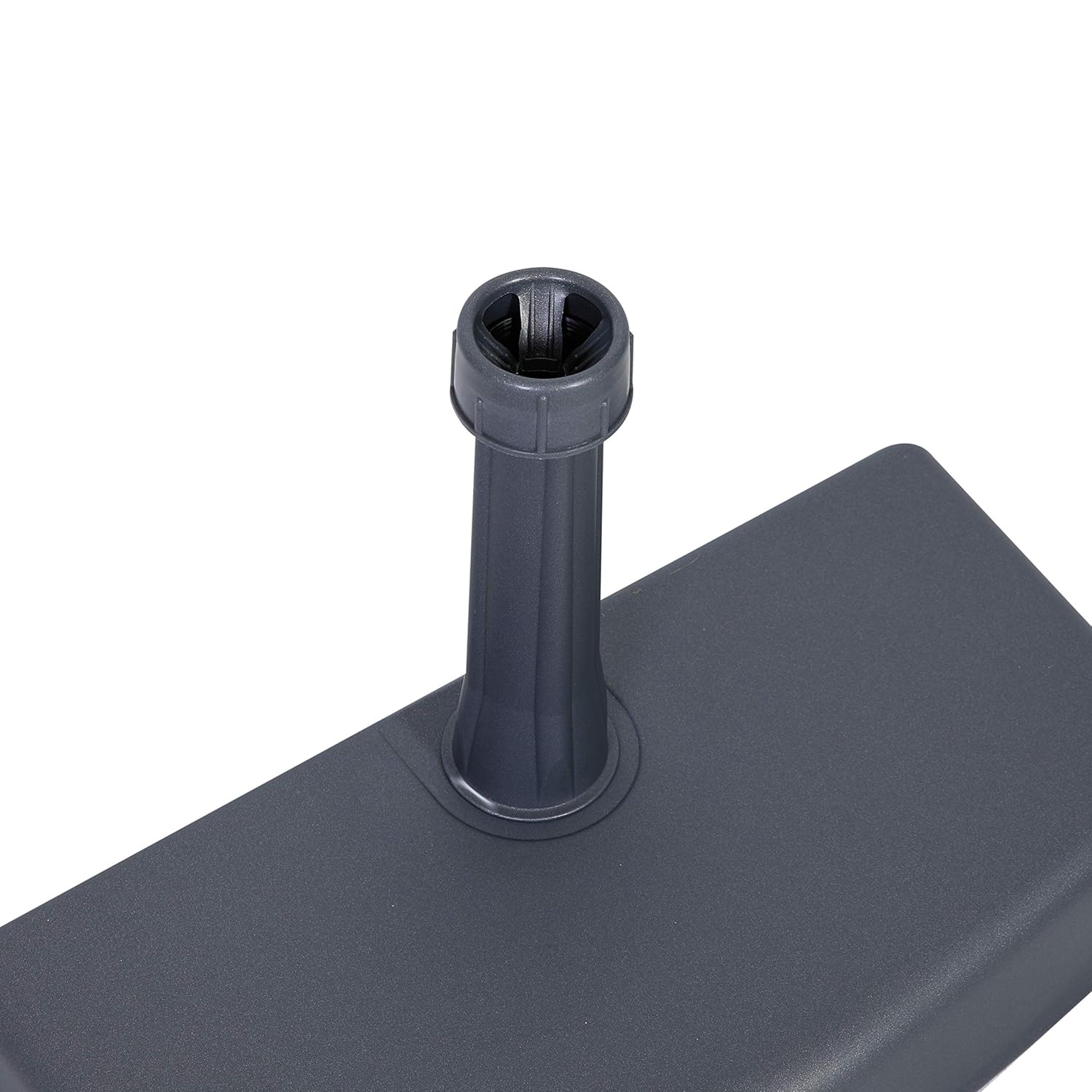 Balkonschirmständer Anthrazit-Grau Wand-Sonnenschirmfuß eckig