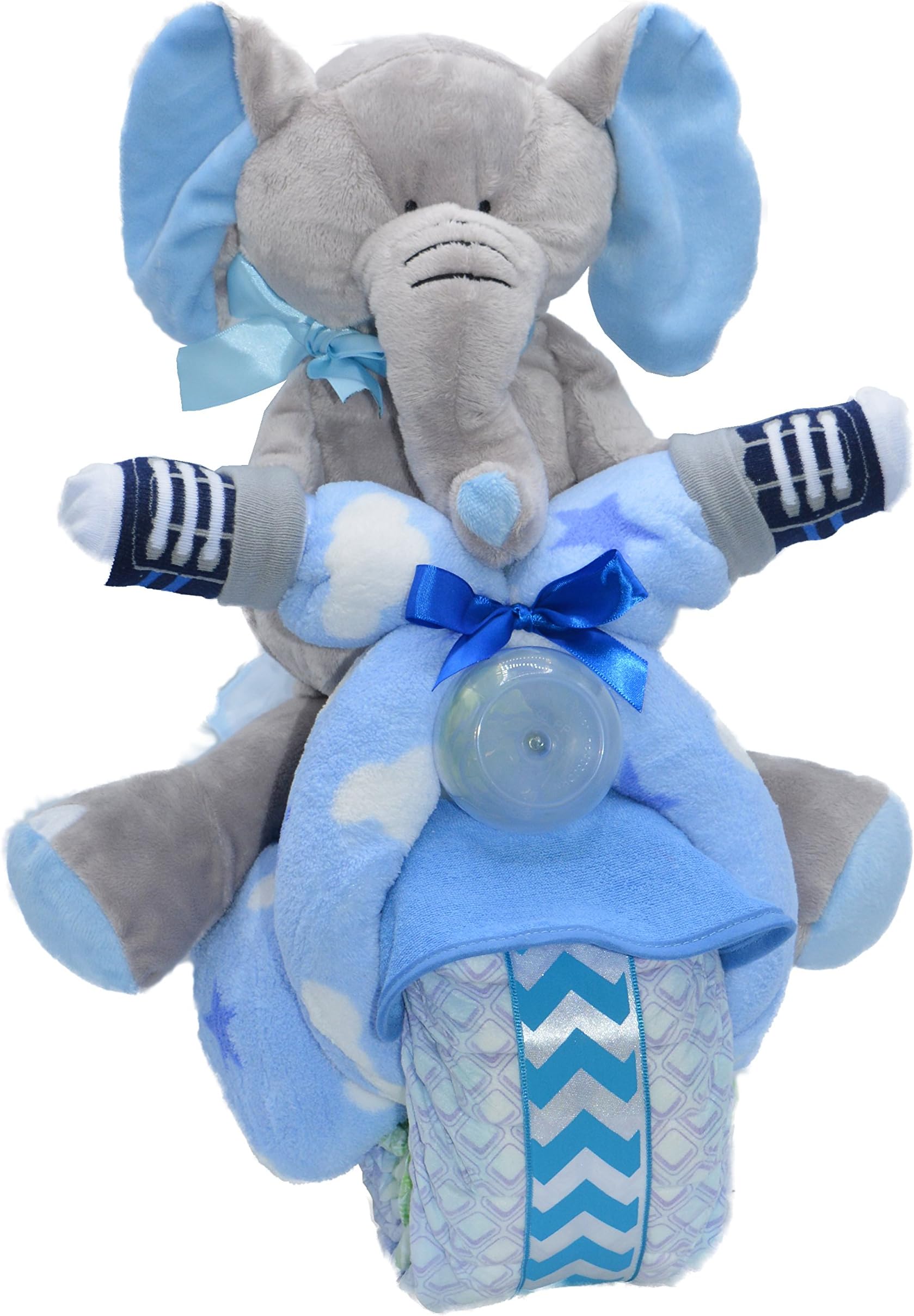 Blue Motorcycle Baby Boy Gift Set