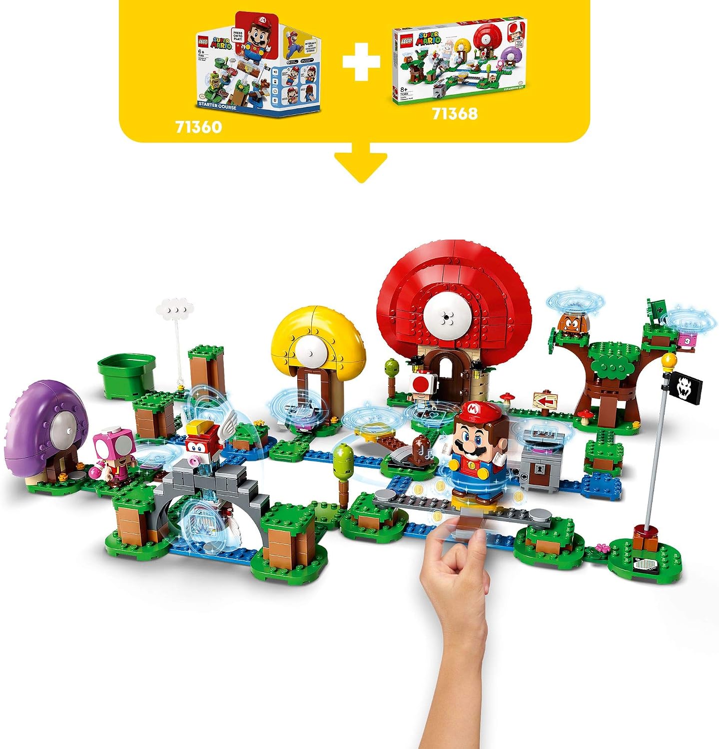 LEGO 71368 Super Mario Toad’s Treasure Hunt Expansion Set Buildable Game, Multicolor - Image 3