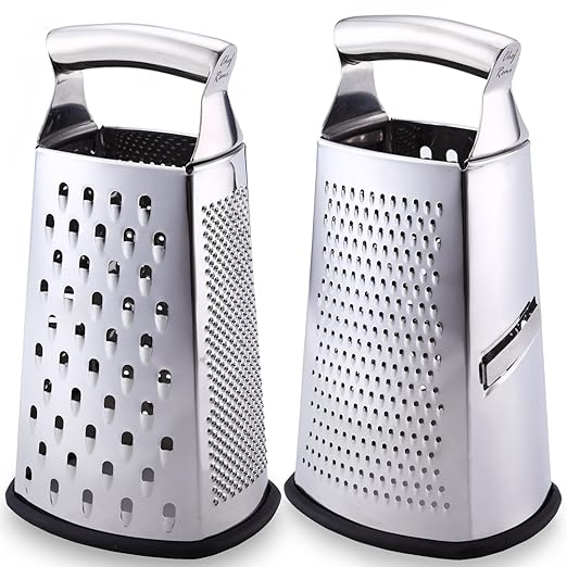 Latest Box Grater Rated No.1 Stainless Steel Food Grater for Hard