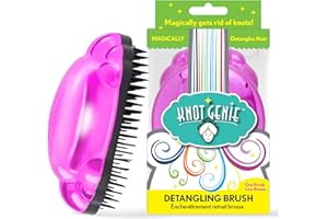 Knot Genie Detangling Brush, Peaceful Purple
