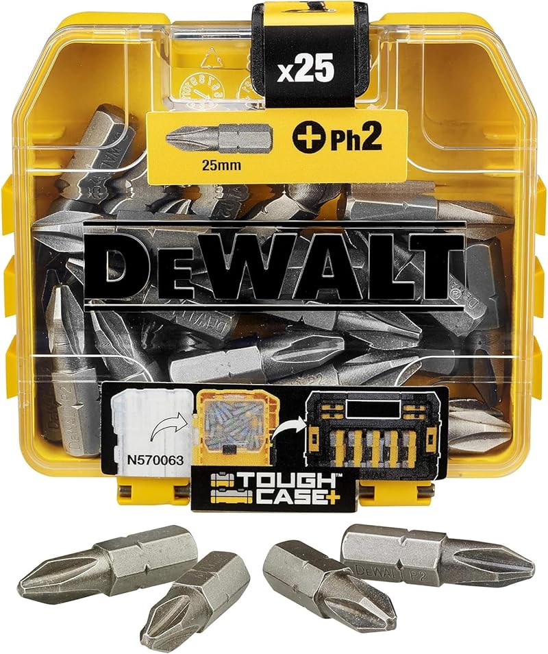 DeWalt DT7909QZ 25mm Flip PHillips No.2 Bits Set (Box of 25)