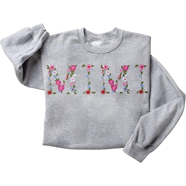 GODMERCH Mimi Embroidered Sweatshirt Mimi Sweatshirts For Women