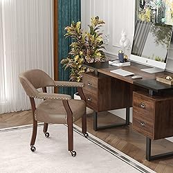 JESONVID Dining Chair with Casters Set of 2, Accent