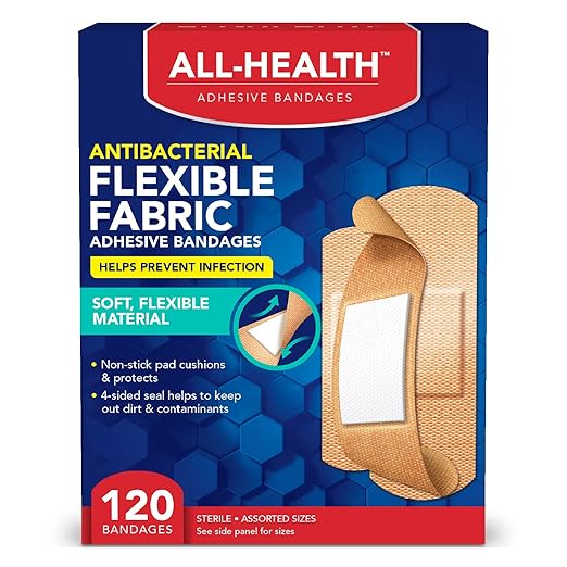 AllHealth Antibacterial Flexible Fabric Adhesive Bandages