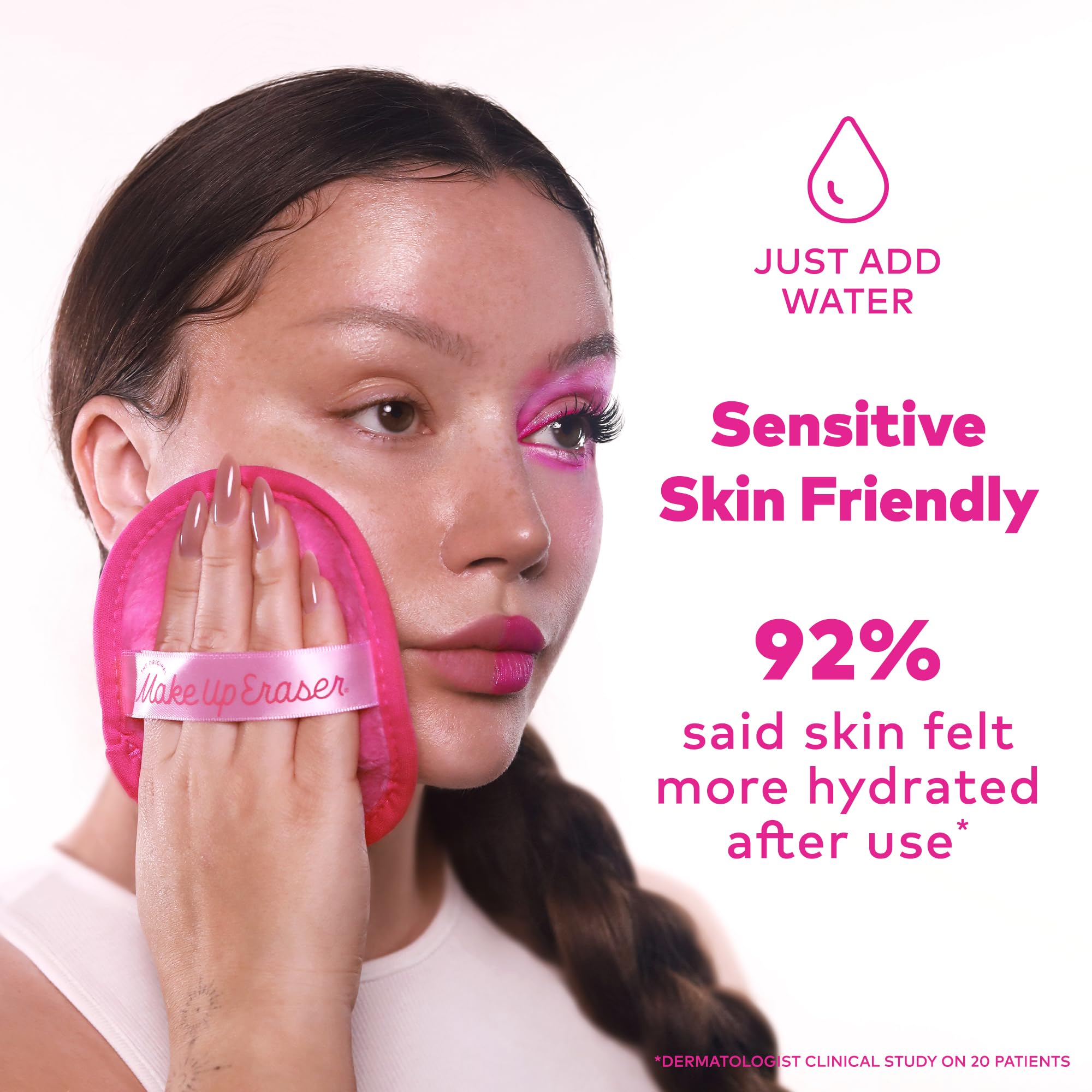 The Original MakeUp Eraser, 7-Day Set, Erase All Makeup with Just Water, Including Waterproof Mascara, Eyeliner, Foundation, Lipstick, Sunscreen, and More! 7ct