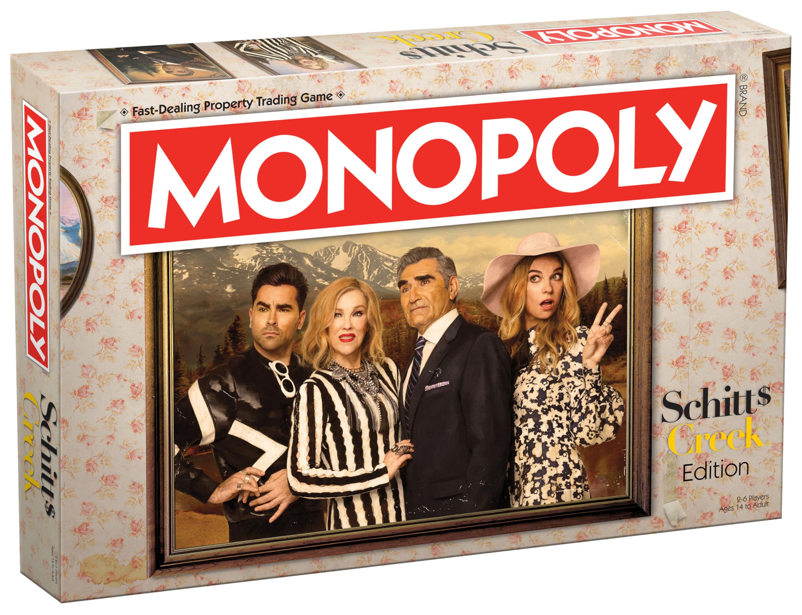 Monopoly Schitt's Creek | Game Tokens Include Bebe Crow, Patrick's Guitar, Rosebud Motel Key & More | Officially Licensed and Collectible Monopoly Game Based on Award Winning Series Schitt's Creek