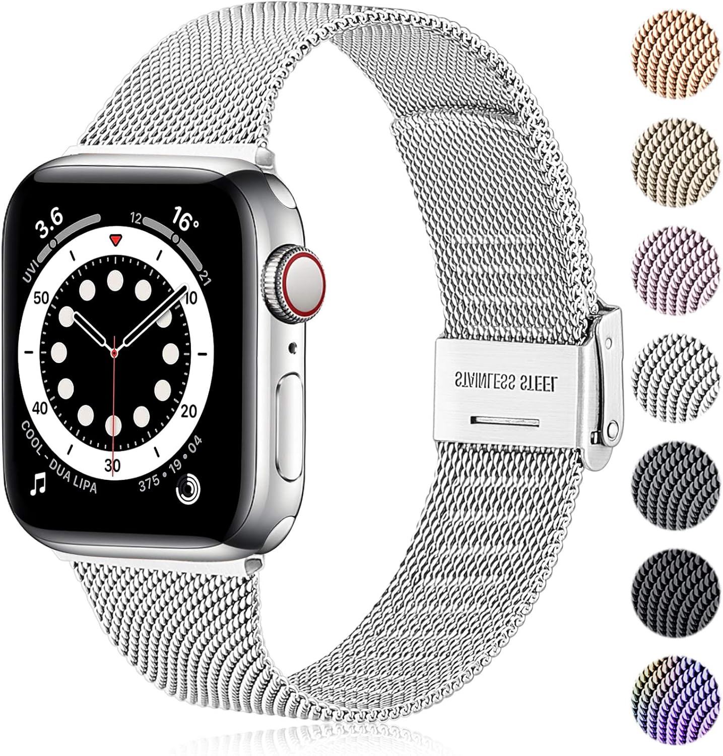 Ouwegaga Compatible With Apple Watch Strap 38mm 40mm 41mm 42mm 44mm 45mm 46mm 49mm