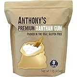 Anthony's Xanthan Gum, 1 lb, Batch Tested Gluten Free, Keto Friendly, Product of USA