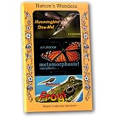 Nature Flipbook 3-Pack for Kids 6-12, Animation Flip Books for Children | Butterfly, Frog &amp; Hummingbird Story on Flip Book Paper, Educational STEM Flipbook Set for Boys &amp; Girls, Animated Science