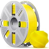 MarsWork PLA Basic, Pre-Dried Filament with Quick-Swap Reusable Spool 1kg (2.2lbs), 1.75mm 3D Printing Filament, Compatible with Bambu Lab 3D Printers &ndash; Yellow