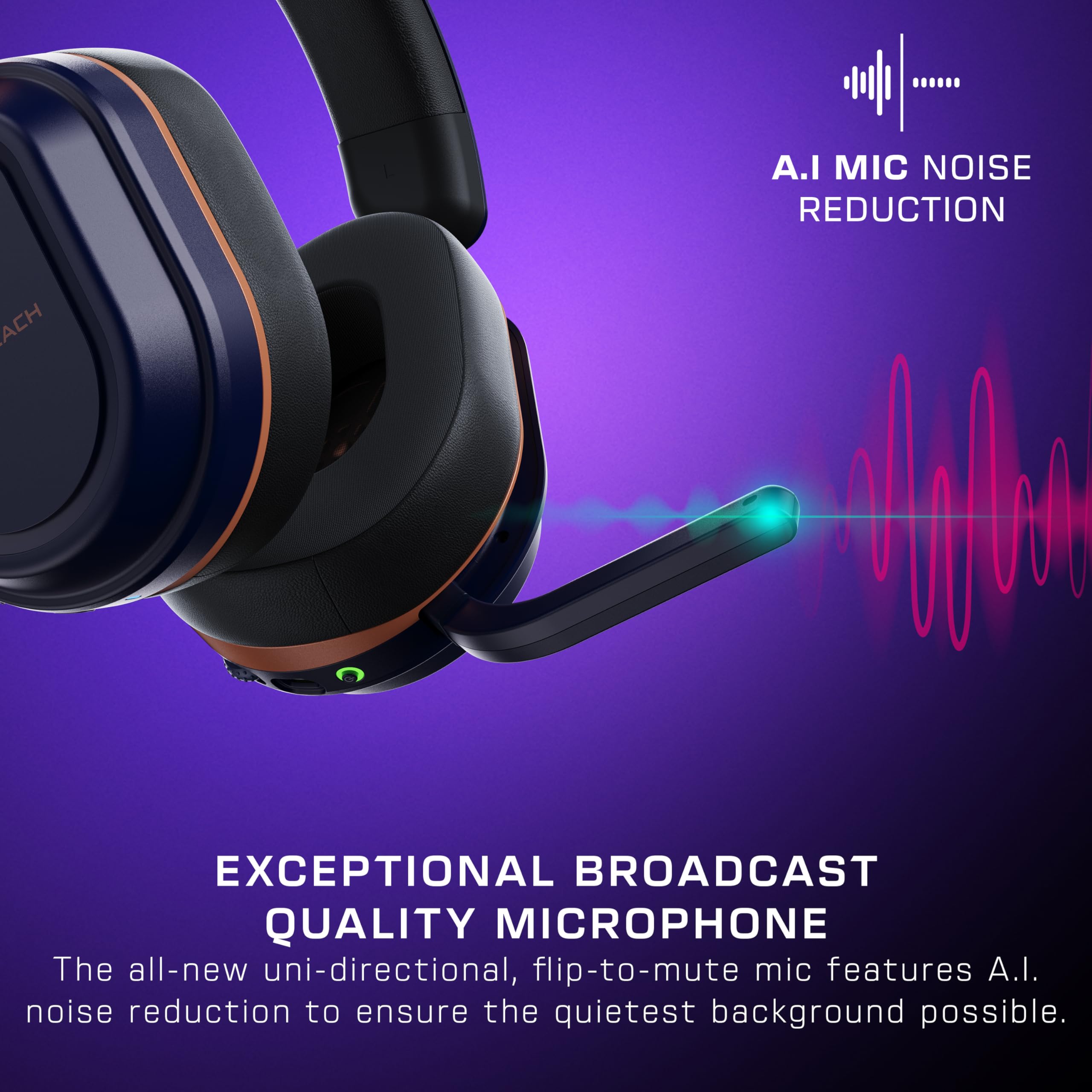 Turtle Beach Stealth 700 Gen 3 Auriculares inalámbricos multiplataforma amplificados para juegos para Xbox Series X|S, Xbox One, PC, PS5, dispositivos móviles - Controladores de 60 mm, micrófono con cancelación de ruido AI, Bluetooth, batería de 80 horas - Cobalto