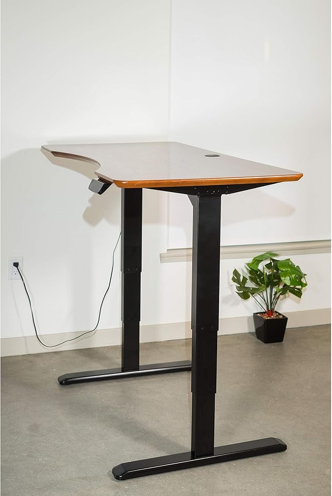 UKN Office Black Electric Height Adjustable Desk Frame W