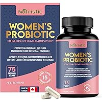 Nutristic Women’s Probiotics | 15 Unique Strains | 50 Billion CFU | 75 Delayed Release Capsules | 1 Capsule a Day | Supports