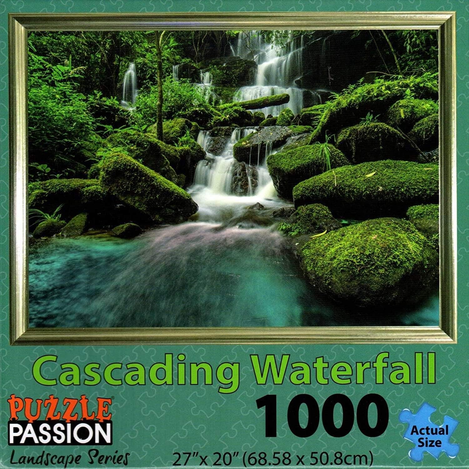 Cascading Waterfall 1000 Piece Landscape Jigsaw Puzzle Buy Online at
