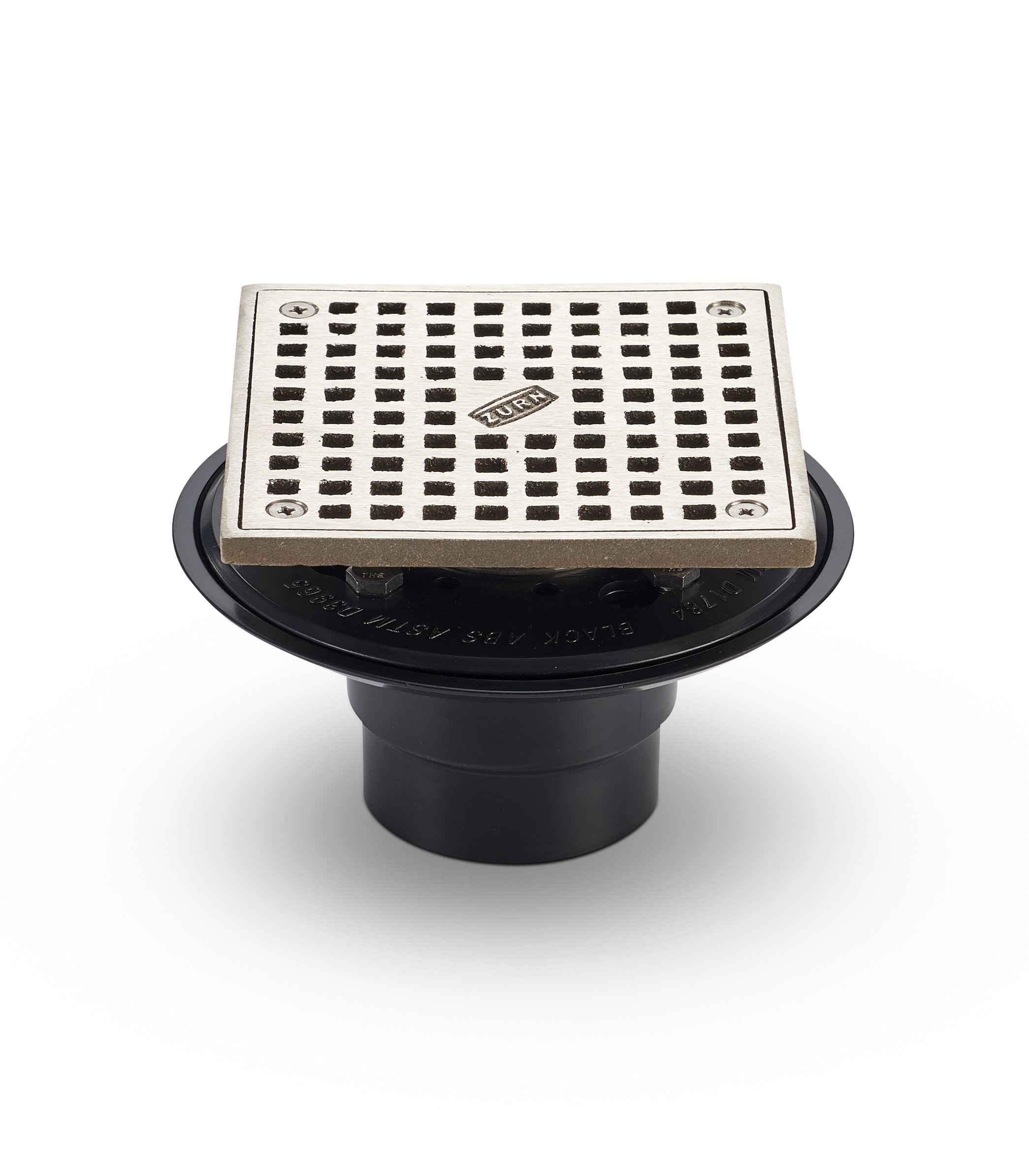 Photo 1 of Zurn FD2254-AB2-S5 ABS Square Shower Drain with 5" Square Nickel Head Assembly, 2"