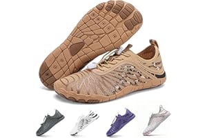 FUNWINK Hike Barefoot Shoes for Womens Men Wide Toe Water Shoes Flexible Lightweight Daily Wear Walking Shoes Unisex,Designed for Walking,Running&Swimming