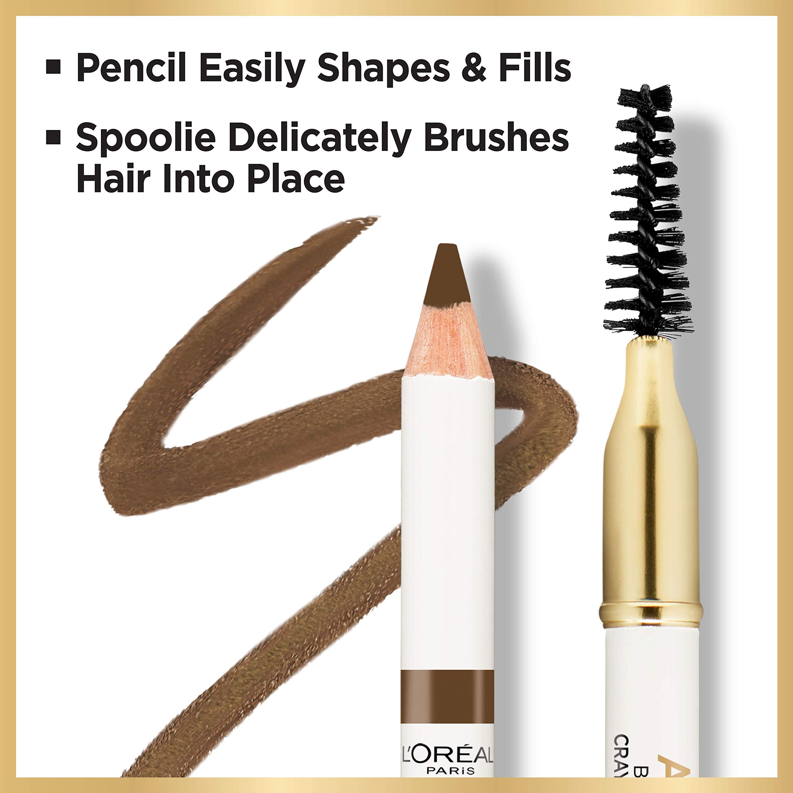 L’Oréal Paris Age Perfect Brow Magnifying Pencil with Vitamin E, Deep Brown