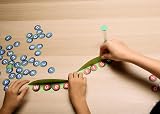 entertoyment Pass the Peas Magnetic Word Game in Pea Pod Case Fast Rounds view 5