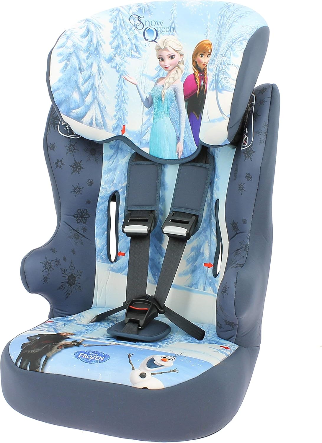 Racer Car Seat for Kids, Group 1/2/3 (9 to 36 kg), Disney Frozen